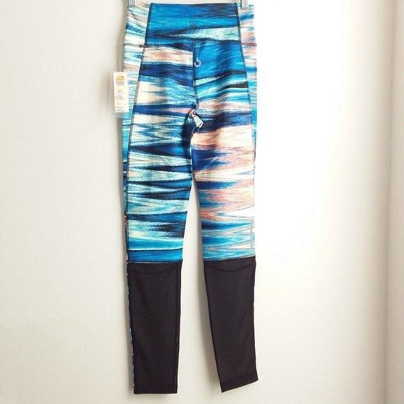 C&C California Blue Multicolor Leggings S - Picture 4 of 10
